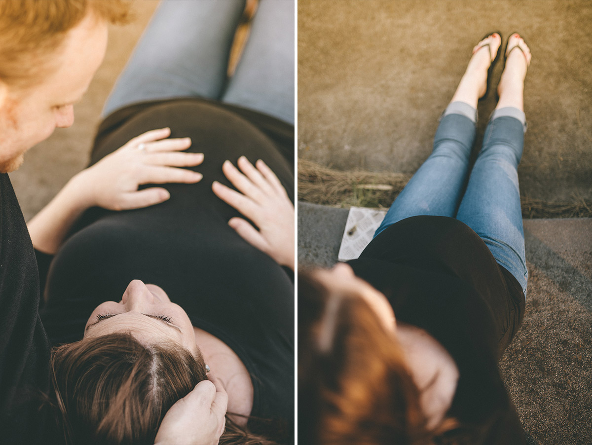 Sunset baby bump shoot in Albert Park. Melbourne Wedding, Portrait and Event Photography