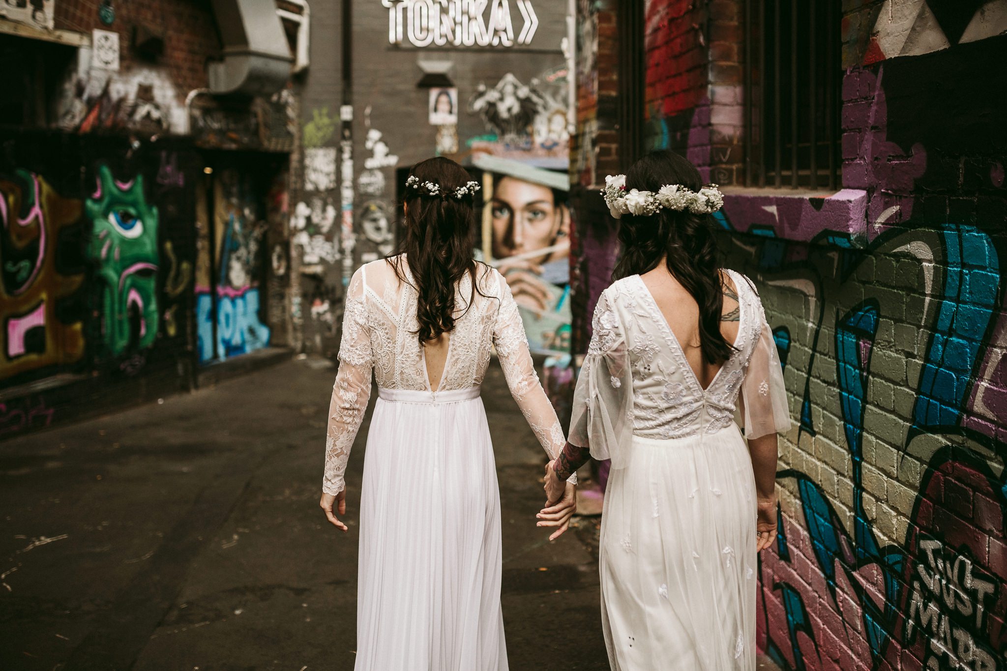 Melbourne Alternative Elopement Photography / Fun candid tiny wedding in Melbourne / Fitzroy Gardens Relaxed Elopement Photography / Melbourne Wedding Photography / Gold and Grit Photography